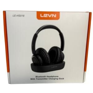 LEVN LE-HS018 Black Wireless Bluetooth Over-Ear Headphones